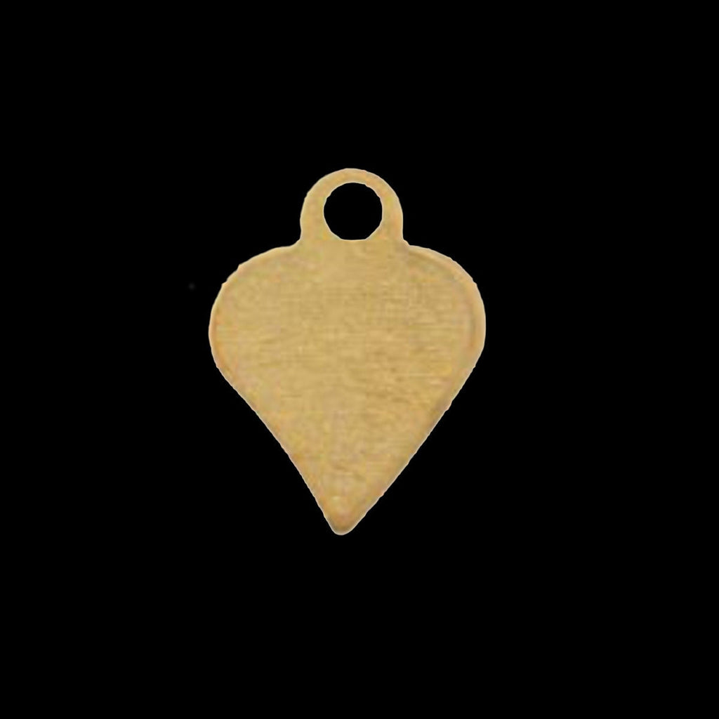300 Pcs 10x8mm raw brass heart shape,raw brass stamp charms ,raw brass findings 303R-46 tmpl