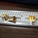 Raww brass cone end caps 7,2x6,2mm (hole 1mm 6,4mm) ENC6 005