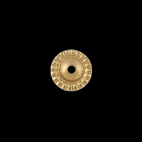 middle hole charms ,1000 pcs 8mm raw brass cone circle raw brass findings bead caps  586R-170 tmlp
