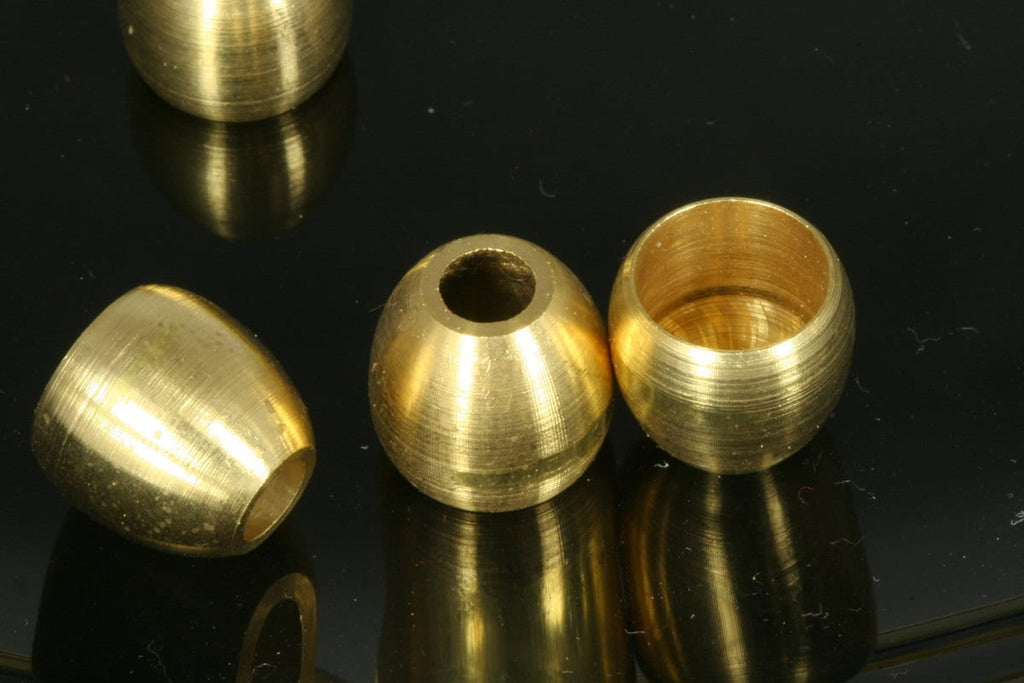hanging metal beads , end caps 12x13mm (hole 10mm 5mm) raw brass ENC10 1861