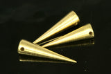 long spike 7x30mm raw brass (2mm 5/64" 13 gauge hole ) pendulum 1639R