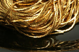 flat snake mesh chain 33 feet 1.5mm tiny soldered raw brass z032