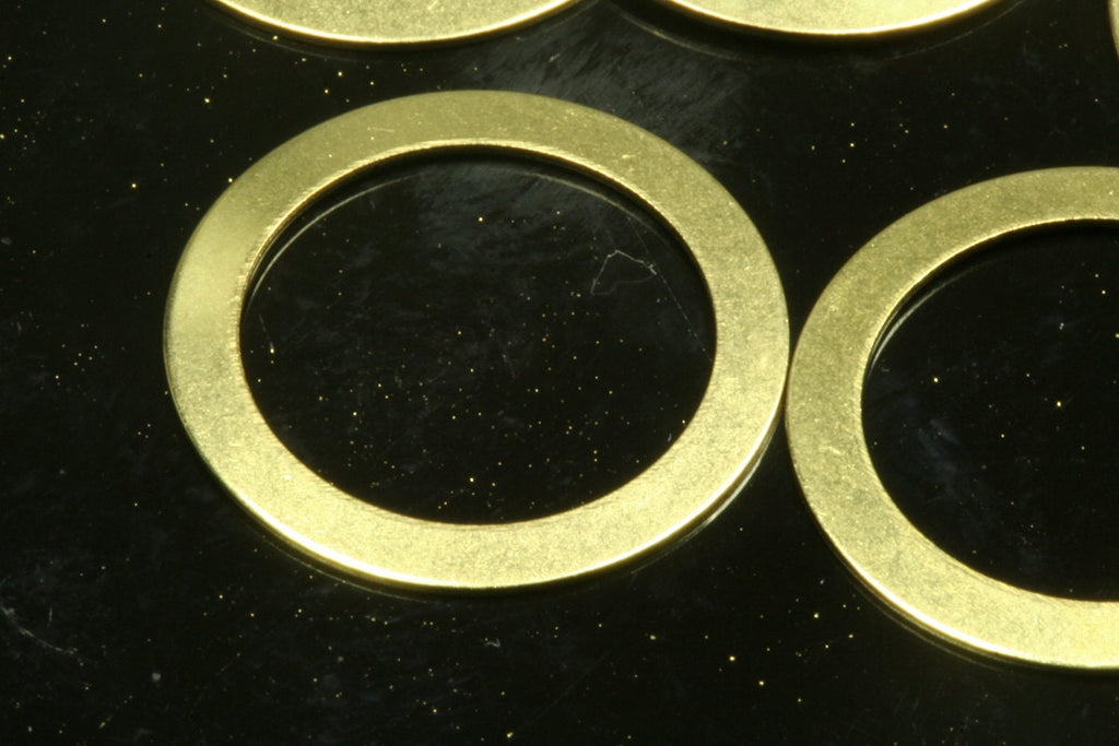 Circle Links, Seamless Ring Circle Connectors for Jewelry Making 17mm raw brass 290R-42