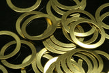Circle Links, Seamless Ring Circle Connectors for Jewelry Making 17mm raw brass 290R-42