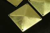 raw brass square 50 pcs 30mm with four 4 hole, raw brass connector ,raw brass Findings 678R-160
