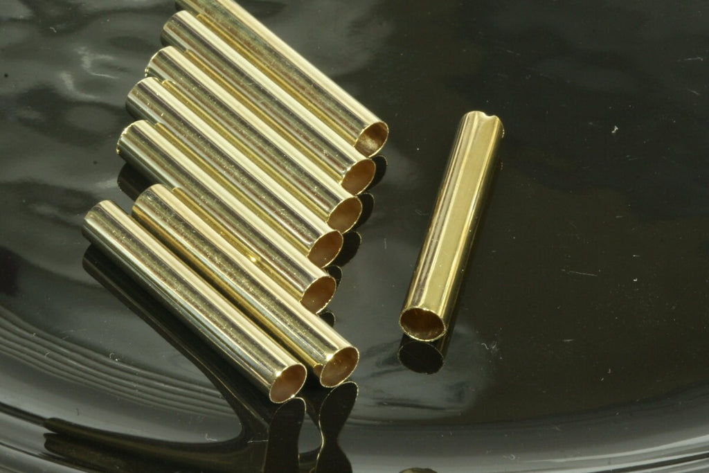 raw brass tube, 30 pcs 30x4,7mm (hole 4,4mm ) 649