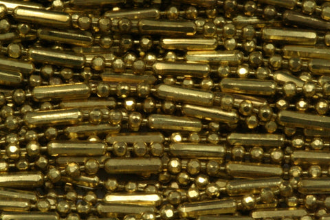 10 meter 33 feet 1,5mm 15 gauge faceted raw brass ball chain z065