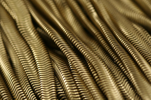 Snake Chain 5mm 0.2 inch (0.2mm thickness) Raw Brass z029