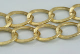 1 mt 3,3 feet 17x24mm Gold anodized Aluminum Shiny Chunky Gold Textured chain z104