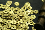 1000 Pcs Raw Brass 6,5mm circle middle hole raw brass charms ,raw brass  findings 84R-130 tmlp