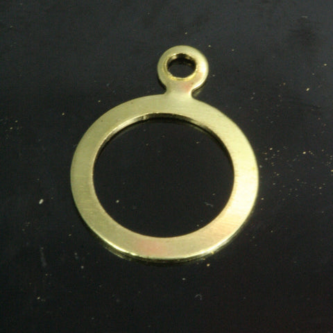 200 pcs 10mm raw brass circle with one loop raw brass charms ,raw brass findings 92R-34