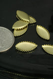 100 PCS Raw Brass 7x15mm marquise shape setting finding  for drop gemstone findings 2194