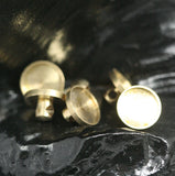 raw brass button 8mm setting 1771