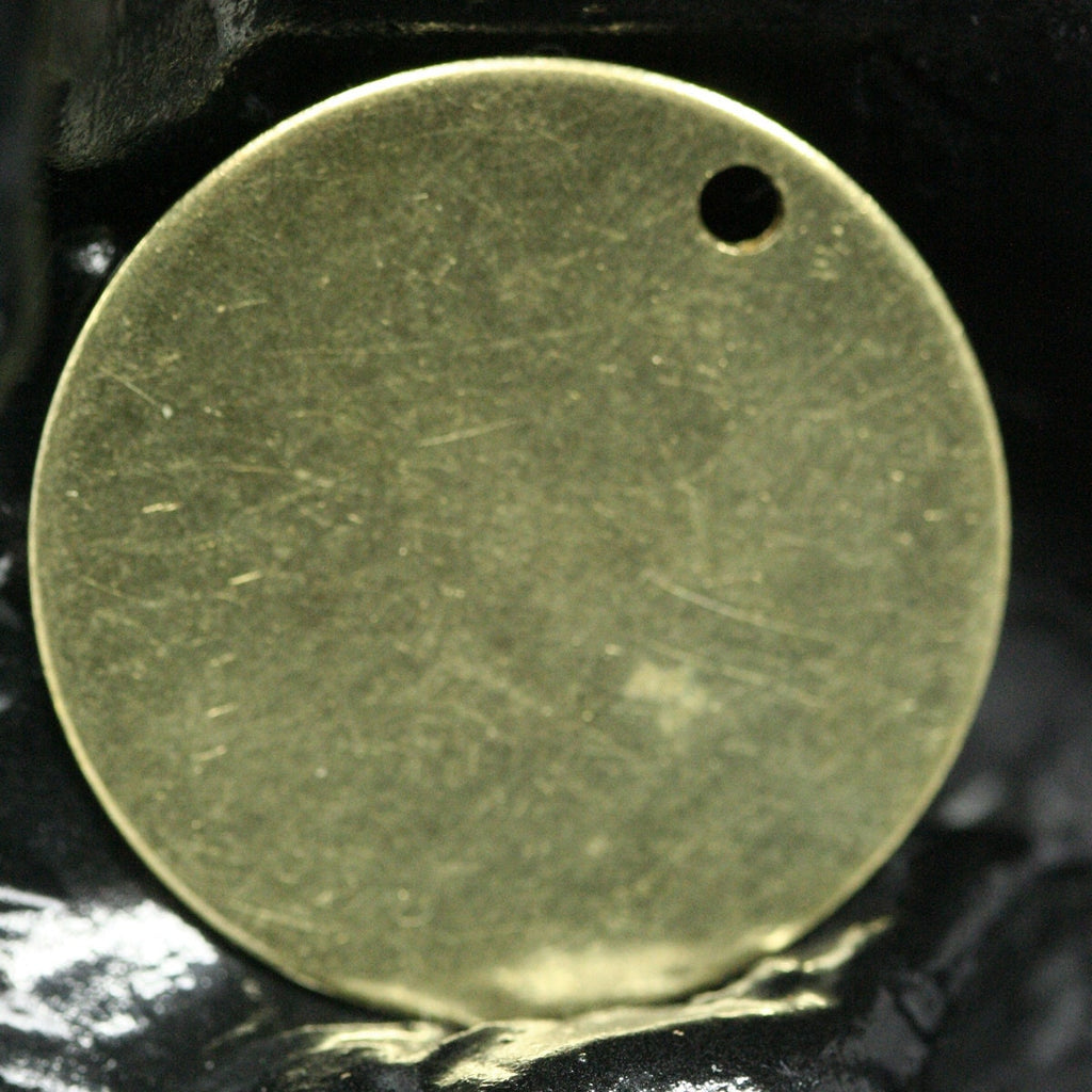 10 pcs raw brass 28mm raw brass circle tag, thickness : 0.8mm 20 gauge ,raw brass findings 1603