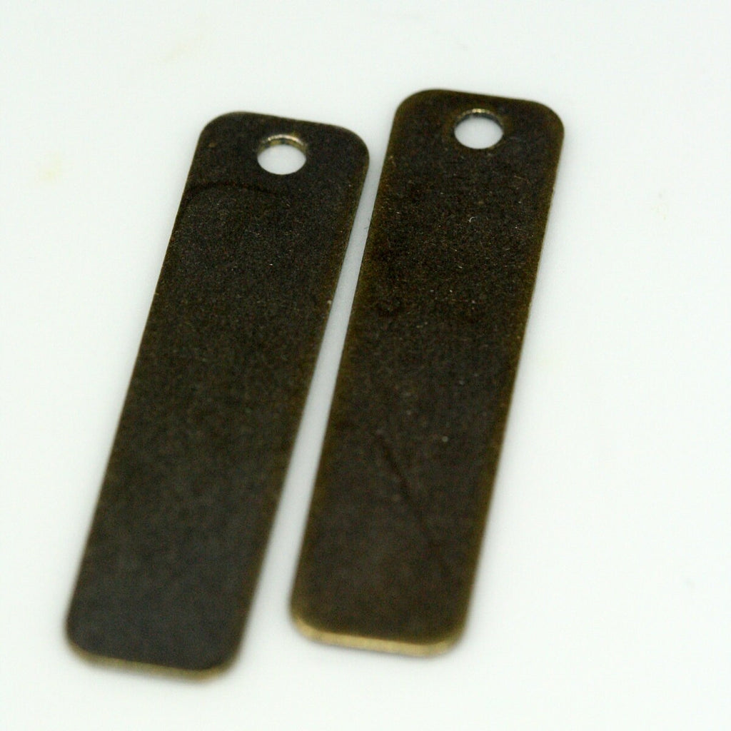 Rectangle Blanks 10x40mm 20 gauge 0.8mm Antique brass  thickness tag 1 hole charms ,findings 715ABT-39
