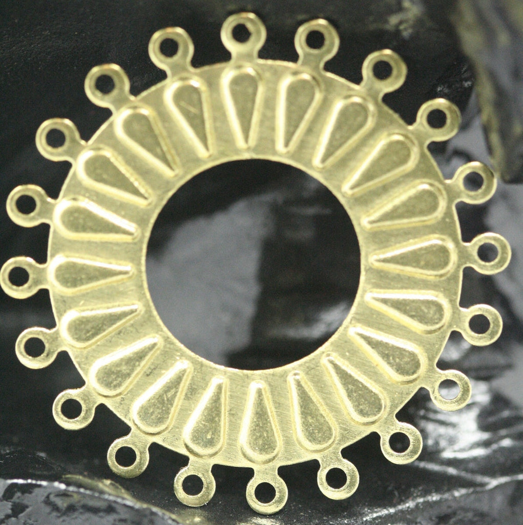50 pcs  40mm raw brass filigree,raw brass connector, raw brass charms ,raw brass findings 436R-150