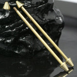 raw brass barbell, 7x85mm 3mm bar, 68mm inner lenght raw brass pendant, finding industrial design,finding bb3-85
