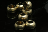 brass end caps 10 pcs raw brass 11x6.7mm (hole 7mm 4.7mm) industrial 1003R ENC7