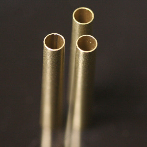 Raw brass tubes 9x60mm (hole 7.5mm) 1631