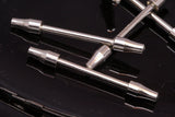 Barbell 4 pcs nickel plated brass 4x38mm (2mm bar) pendant finding industrial design BB2 1045