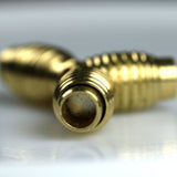 Magnetic clasp leather cord  18x10mm 0,7"x0,39" raw brass solid brass 5,9mm 0,23" leather cord magnetic clasp MCL6 1175R