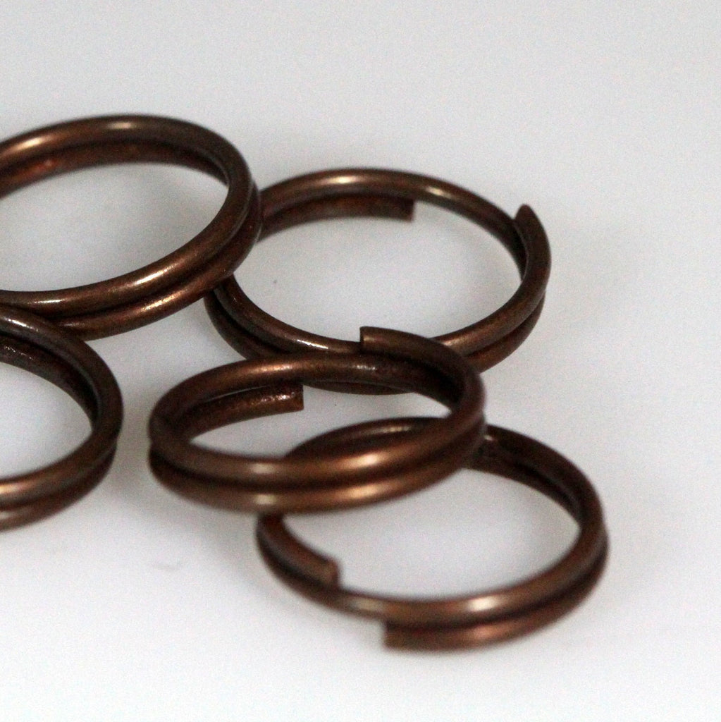 Open jump ring 100 pcs 11mm 20 gauge( 0,8mm )  antique copper tone double jumpring 1120JCD-34 1171DAC