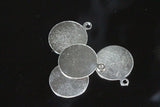 brass circle tag brass charms ,nickel plated brass 16mm brass findings 89N-27