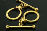 toggle clasps , gold plated alloy 18mm findings 128