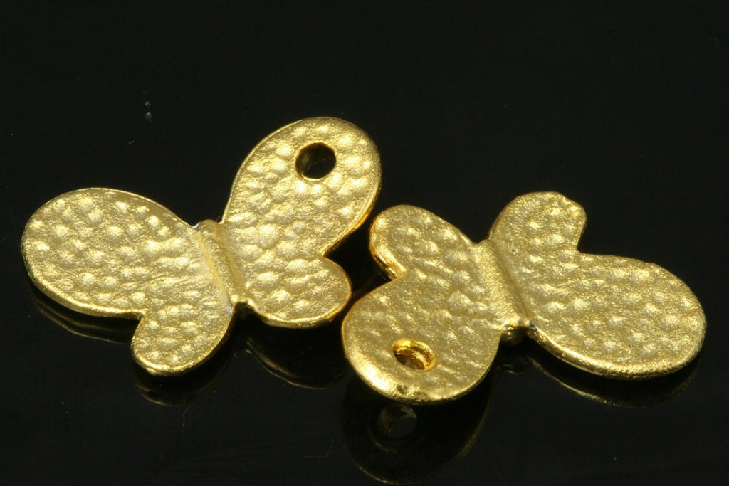 5 pcs 13 x 18mm gold plated butterfly shape alloy pendant findings 188