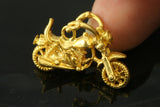 1 pc 27x16mm Gold Plated Brass Motorcycle finding charm pendant 391
