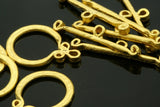 toggle clasps , gold plated alloy 18mm findings 128