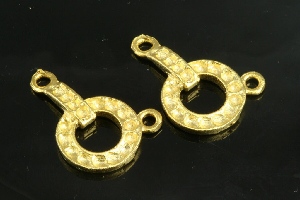 4 pcs 24mm gold plated connector alloy pendant findings 2 loop  441