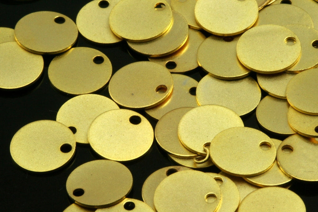 15 pcs  8mm gold plated tag shape brass gold plated brass 592