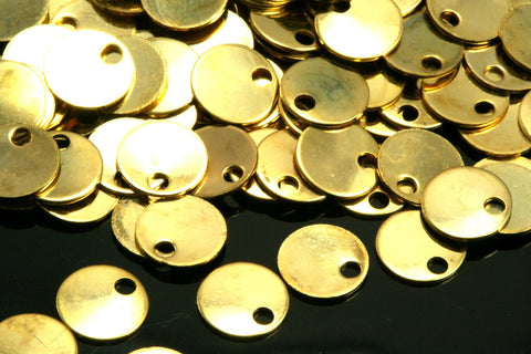 40 pcs  6mm gold plated tag shape brass gold plated brass 562