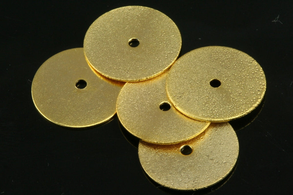 10 pcs  12mm gold plated tag shape middle hole brass gold plated brass 70A 360