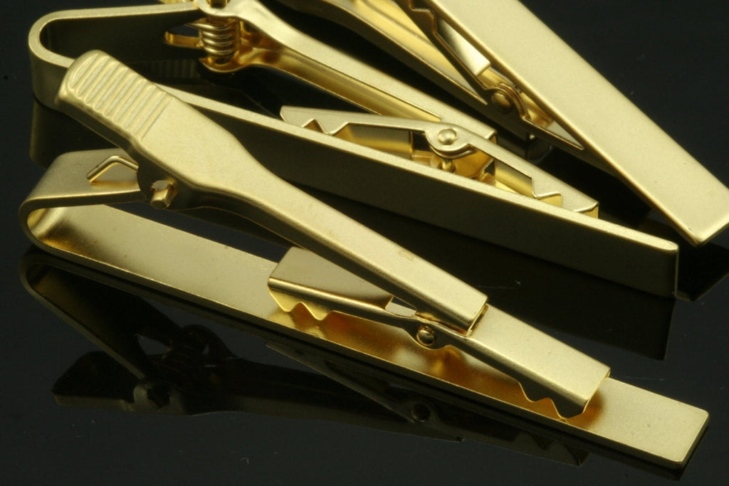 1 pc 55mm gold plated brass tie clip, brass tie pin 708