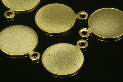 10 pcs  13mm gold plated tag shape brass gold plated brass 711 090