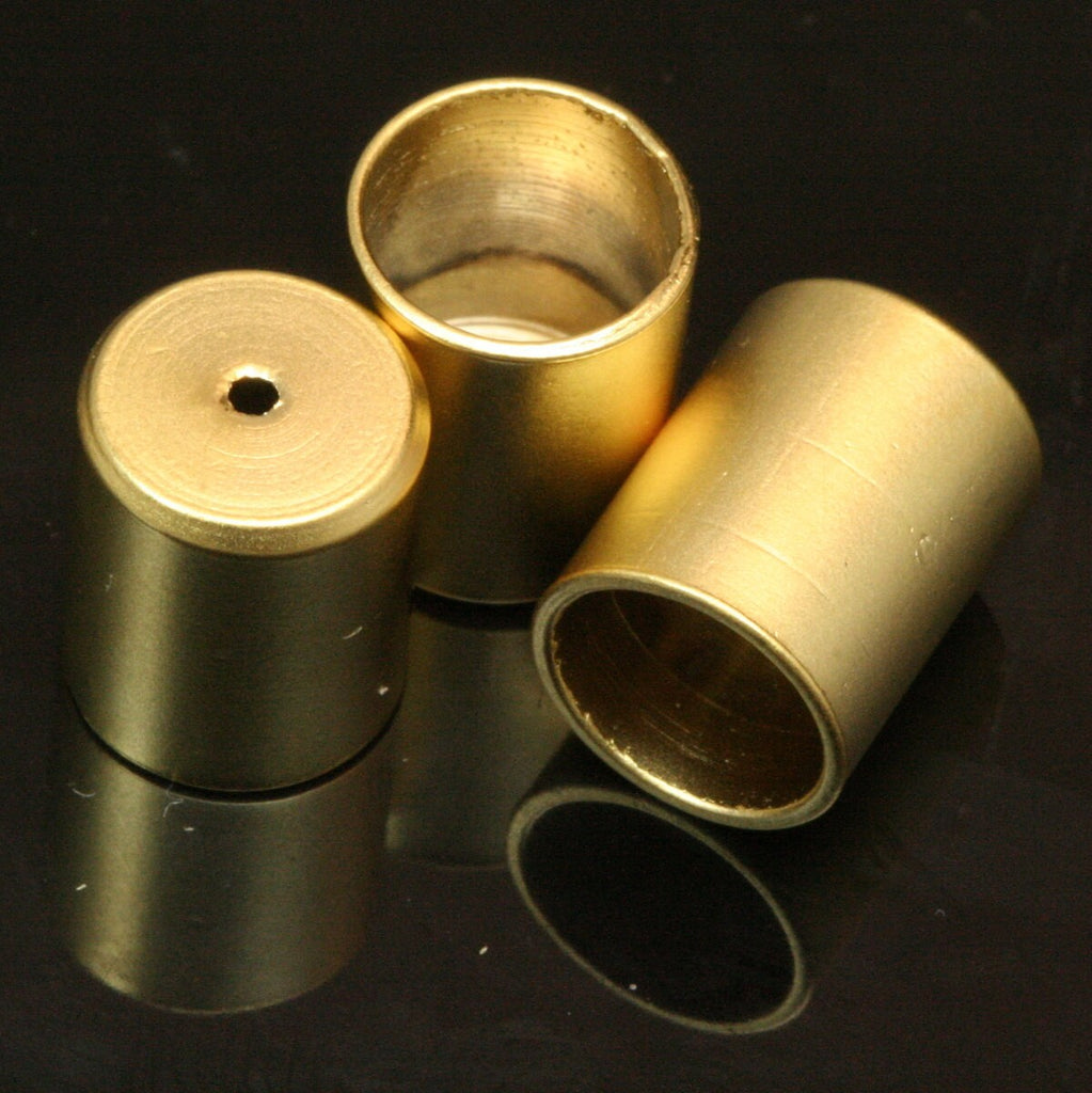 4 pcs 10X11mm 10mm inner gold plated brass cone spacer holder finding charm end caps 881-11 ENC10 1661