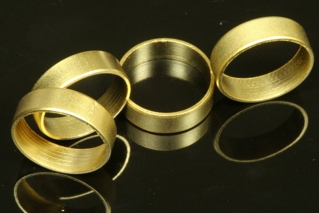 14x4mm ring gold plated brass finding 1216
