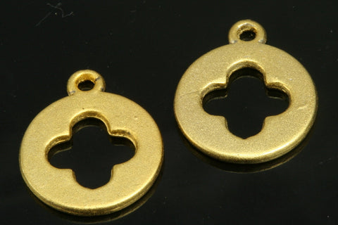 5 pcs 15mm gold plated alloy finding charm pendant 308