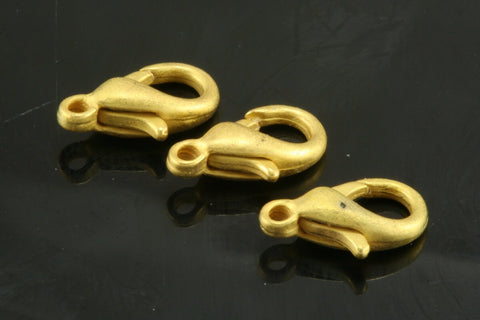 15 pcs gold plated alloy lobster claw clasps 10x7mm 501 63