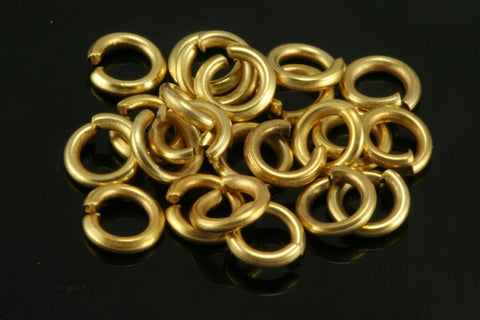 Open jump ring 30 pcs gold plated brass jumpring 6mm 1,2mm 16 gauge findings 554