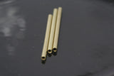 Raw Brass Tube 4x60mm (hole 2.8mm 9 gauge) industrial raw brass,raw brassPendant,Findings spacer bead 1476