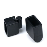 Magnetic clasp leather cord 4,8x9,8mm 3/16"x3/8" black alloy leather cord magnetic clasp MCL6 1173
