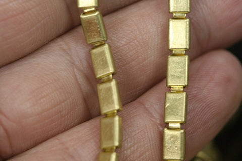 raw brass chain 4x6mm 3/16"x1/4" z054