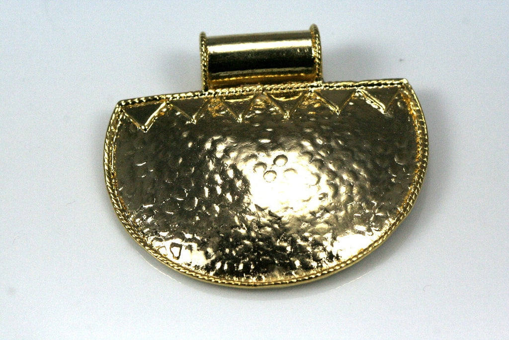 1 pc gold plated brass pendant 50x46mm 7mm hole 905