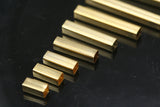 24 pcs  4x12mm ( 3,6mm hole) gold plated brass square tube finding charm 915-12