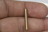raw brass  finding rod 3x23mm 0.93" industrial design (1.2mm  0,05" 16 gauge hole ) 1227R