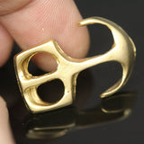 gold plated leather clasp  2 pcs 30mm alloy anchor hoe finding charm pendant 920