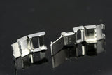 6 pcs stainless steel snap clasp watch clasp safety link for up to 11x2mm flat leather MCL11 SS1188